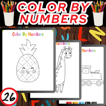 Preview of Vibrant Math: Color by Numbers Activity Sheets