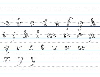 Vic Cursive Handwriting Sheet by KGENGE | TPT