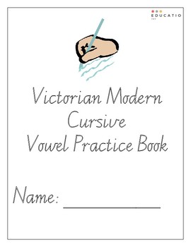 Preview of Vic Modern Cursive Practice Book (Distance Learning)