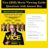 Vice (2018) Dick Cheney Movie Guided Film Questions with Key