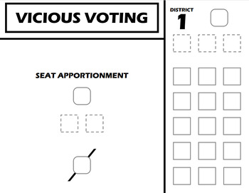Preview of Vicious Voting - Preference Schedule/Ballot/Voting & Apportionment Game