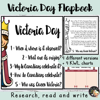 Preview of Victoria Day Informational Text Flapbook