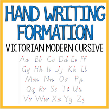 Preview of Handwriting formation (Vic Modern Cursive)
