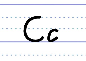 Victorian Modern Cursive font on dotted thirds - printable classroom ...