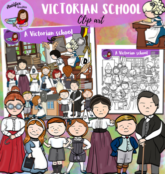 Preview of Victorian school clip art