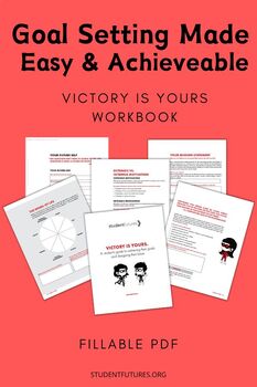 Preview of Ultimate Goal Setting Workbook with SEL Activities : Interactive | Fillable