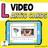Video Articulation Cards - L Sound Speech Therapy Boom Cards