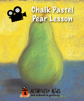 Preview of VIDEO: Chalk Pastel Pears Art Lesson