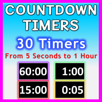 Preview of Video Countdown Timers for Slides and Centers