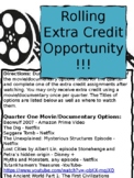 Video/Documentary Extra Credit Opportunities for World History