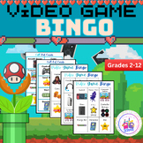 Video Game Bingo Cards Digital Files Stations Centers Small Group