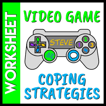 Preview of Video Game Controller Coping Strategies Worksheet