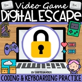 Video Game Escape Room Keyboarding & Coding Google Slides 
