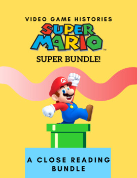 Preview of Video Game Histories - Super Mario Differentiated Close Read Super Bundle