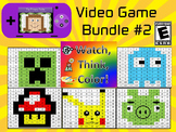 Video Game Inspired Bundle #2 Watch, Think, Color Games