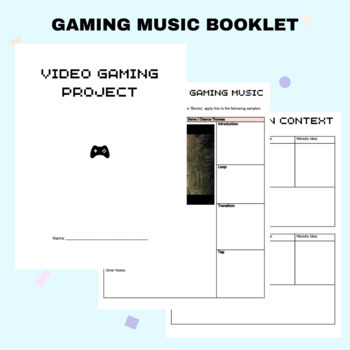 Preview of Video Game/Gaming Music Composition Booklet