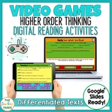 Video Games Digital Reading Comprehension Google Classroom