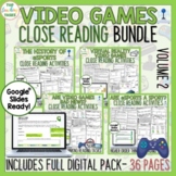 Video Games Reading Comprehension Passages | Video Games A