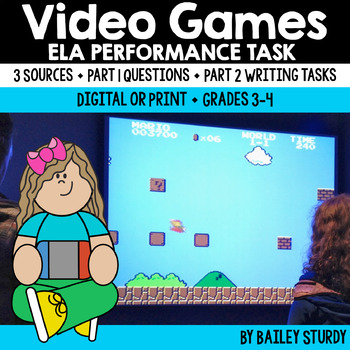 Preview of Video Games Screen Time Performance Task PT Test Prep