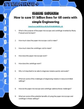 Preview of Video Guide (Mark Rober: How to save 51 billion Lives)