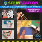 Video Guided STEM Lab for Kids - Roller Coaster Birthday Party