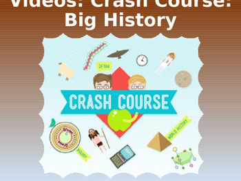 Preview of Crash Course Big History Video Guides (ALL Episodes)