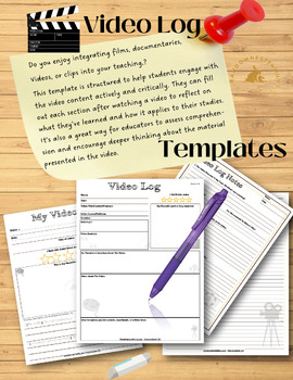 Preview of Video Log Reports | Template | Visual, graphic arts