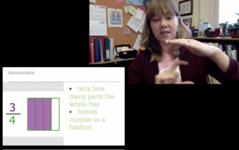 Preview of Video: Math Dictionary in American Sign Language, ASL, TOD, Deaf, Flip Math