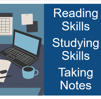 Preview of Video Mini Lessons on Reading Skills, Study Skills, and NoteTaking Skills