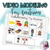 Video Modeling Toy Routine Boom Cards with Core Vocabulary