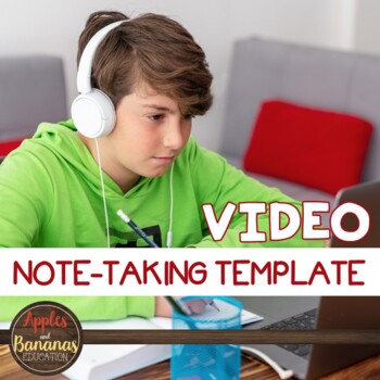 Preview of Video Note-Taking Template