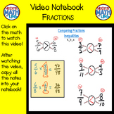 Video Notebook: Fractions (Distance Learning)