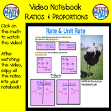 Video Notebook - Ratios & Proportions (Distance Learning)