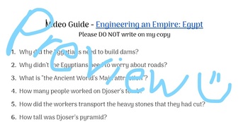 Preview of Video Notes: Discover the Secrets of Ancient Egypt - Engineering an Empire