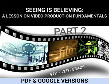 Preview of Video Production Basics, Shot Types, High School, Digital & PDF