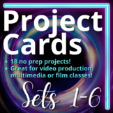 Video Production Project Cards 1-18 BUNDLE- No prep activities!