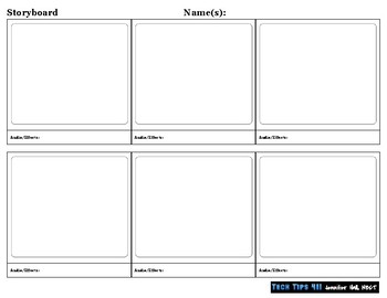 Preview of Video Production Storyboard & Rubric