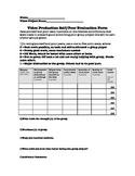 Video Production/Media Arts Group Evaluation/Rubric Handout