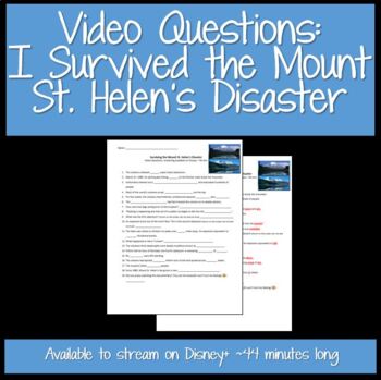Preview of Video Questions: I Survived the Mount St. Helen's Disaster