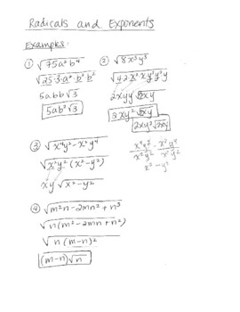 Preview of Video:  Radicals and Exponents (Algebra 2)