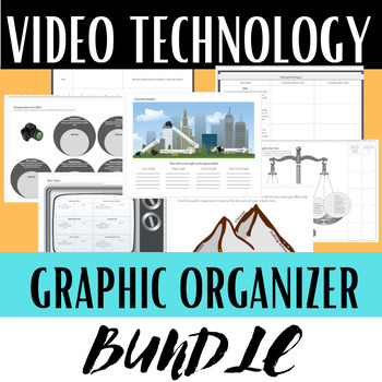 Preview of Video Technology and Production Graphic Organizer Bundle, 8 Digital Resources