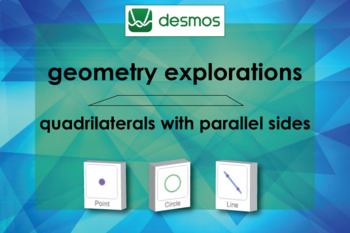 Preview of Video Tutorial: Desmos Geometry Exploration: Quadrilateral with Parallel Sides