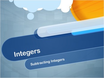 Preview of Video Tutorial: Integers: Subtracting Integers