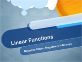 Video Tutorial: Linear Functions: Negative Slope, Negative