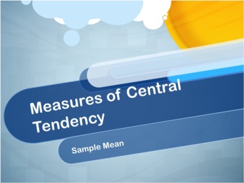 Preview of Video Tutorial: Measures of Central Tendency: Sample Mean