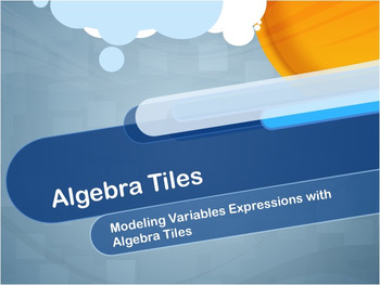 Preview of Video Tutorial: Modeling Variable Expressions Using Algebra Tiles