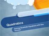 Video Tutorial: Quadratics: Solving Quadratic Equations wi