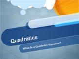 Video Tutorial: Quadratics: What Is a Quadratic Equation?