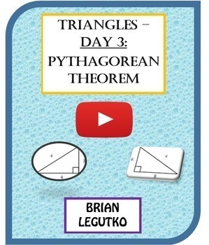 Preview of Video Tutorial & Quiz - Day 3 of Triangles: The Pythagorean Theorem