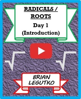 Preview of Video Tutorial & Quiz - Introduction to Radicals / Roots - Terms & Simplifying